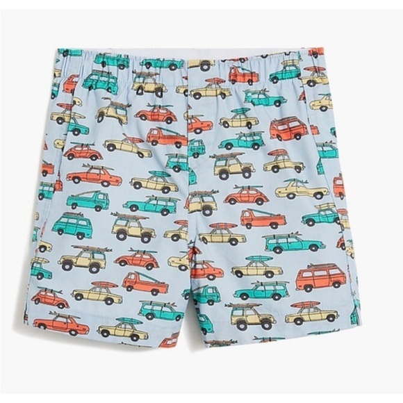 J. Crew Crewcuts • NWT Boys Boxers Blue Kids Car with Surfboard - Picture 1 of 5